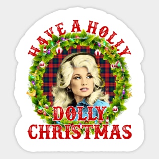 Vintage Dolly Parton Christmas 80s 90s Sticker